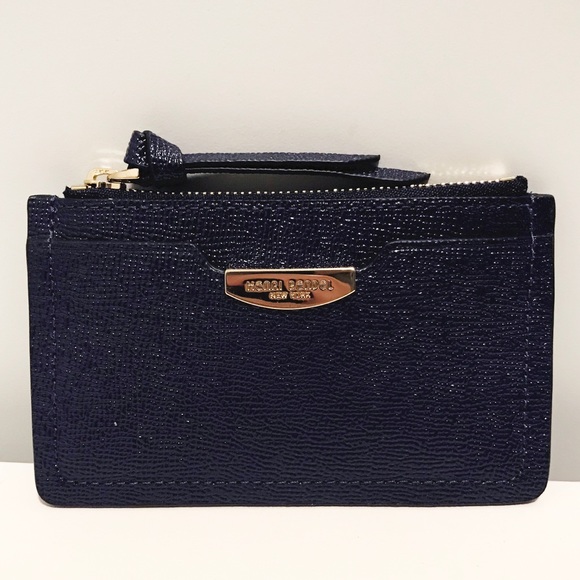 henri bendel Accessories - Henri Bendel Navy Blue Patent Saffiano Card Case henri bendel Accessories - Henri Bendel Navy Blue Patent Saffiano Card Case
